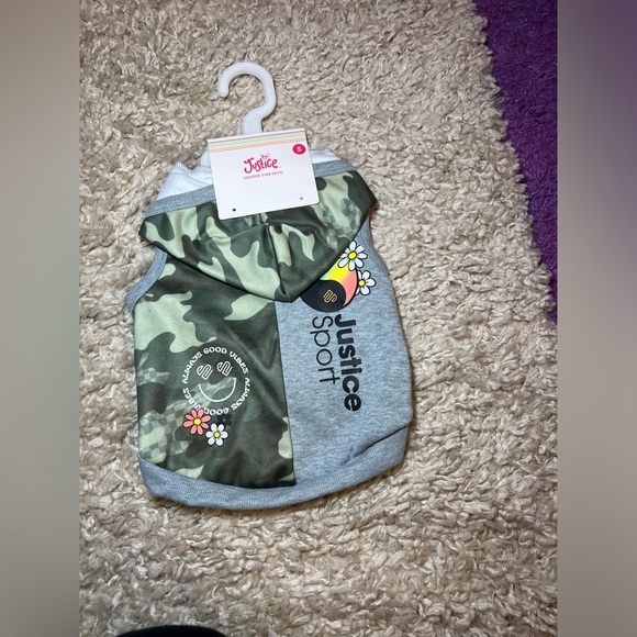 Justice Sport Camouflage and Gray Hoodie - Picture 1 of 3